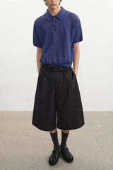 オープンニットポロTシャツ