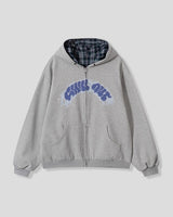 (UNISEX) Chill Reversible Over Hood Zip-Up