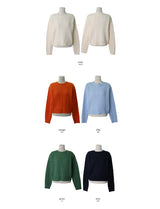 Winter Round Crop Twist Knit (6color)