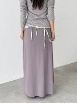 mute shirring skirts (2color)