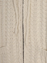 Heart knit zip-up