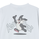 25SS カートゥーンチンチラロングスリーブTシャツ ホワイト