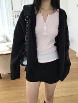 モヘアルーズカーディガン