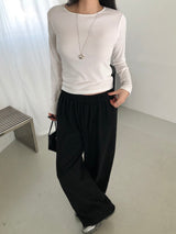 [MADE] ENTOL VELOUR WIDE PANTS