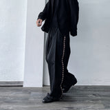 Patterned Side-Line Trousers