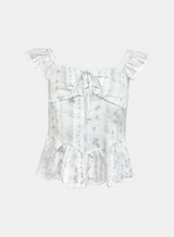 Velo Floral Tiered Blouse