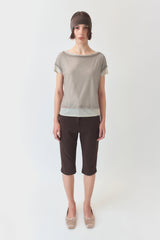 Mesh Layered Top / Beige