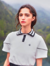 Double Collar Logo T-Shirt