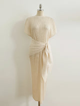 Ella Summer Pleated Maxi One Piece (Scarf Set)