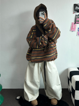 TWO PINTUCK RIVET BELT BALLOON LONG PANTS 🤎🖤💙3COLOR