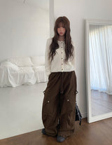 Madi Wool Soft Button Knit Cardigan