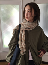 Bell half-neck peach field jacket (4color)