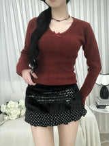 Cozy Ribbon Sweater(3 colors)