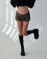 Snake Skin Micro Shorts