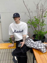 No.0740 M lettering half KNIT (3color)