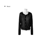 Hobin See-Through Knit Hood Cardigan