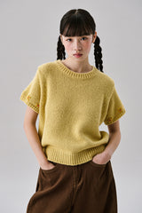 Mini Flower Short Knit [Yellow]