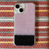 TWO - TONE MOHAIR HARD JELL CASE - PINK