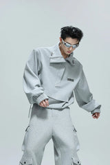 Minimalist Zip Utility Sweatshirt
