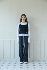 LACE TRACK PANTS (2 COLORS)