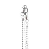 RELABEL 24SS ‘Dappled Railway’ Handmade Old Industrial Style Silver And White Lacquered Beaded Trouser Chain