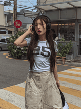 95 ステッチスリムTシャツ
