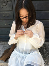 Hailyn Long Sleeve Layered Button Blouse