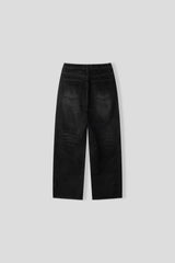 Tei velvet wide denim pants