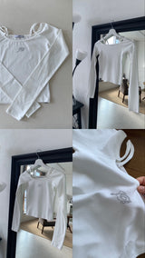 [MADE] Jewelry open shoulder. Ivory 