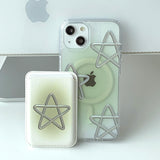 Green - スプリングスター Magsafe フォーンケース カードポケット セット