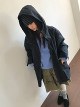 モヘアストライプビーニー (4color)