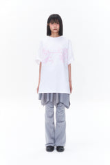 KIRSH X SUNONEBIRD ビッグオーバーサイズアイTシャツ - ホワイト