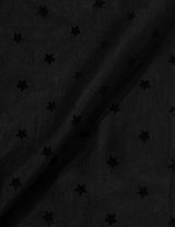 MESH STAR RUFFLE MINI SKIRT(BLACK)
