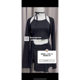 #T2409 ribbon top+long sleeve top