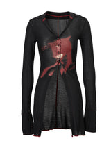 Emoha cosmo lady printed punk long shirt