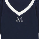 BINDING TRACK LINE V-NECK T (3color)