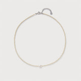 Ashore Beaded Necklace, coconut