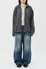 Junky Knitted Zip Up (3color)