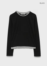[MADE] トゥロンレイヤード長袖Tシャツ
