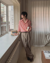 Julia Wrap Pintuck Over Slacks