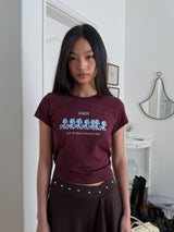 Sober Parade T-shirt WINE
