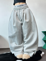 フリースピカブル❤ストリング ❤マルチピンタックバルーンロングパンツ🩶🖤🤍5カラー