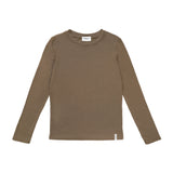 BASIC ROUND T-SHIRT (BROWN)
