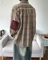 Elbow Patch Check Shirt