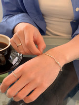 Sea of Youth, silver bracelet_March Birthstone