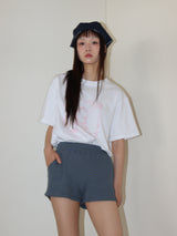 STRIPE JERSEY SHORTS (BLUE)