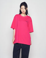 25FW ACベアベーシックロゴ半袖Tシャツ ホットピンク