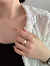 [4 set] summer beads layered ring set / bold summer ring