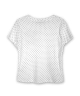 We Love It グラフィックドットTシャツ_アイボリー
