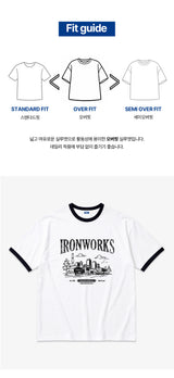 アイアンワークス オーバーフィット リンガー Tシャツ(2color)